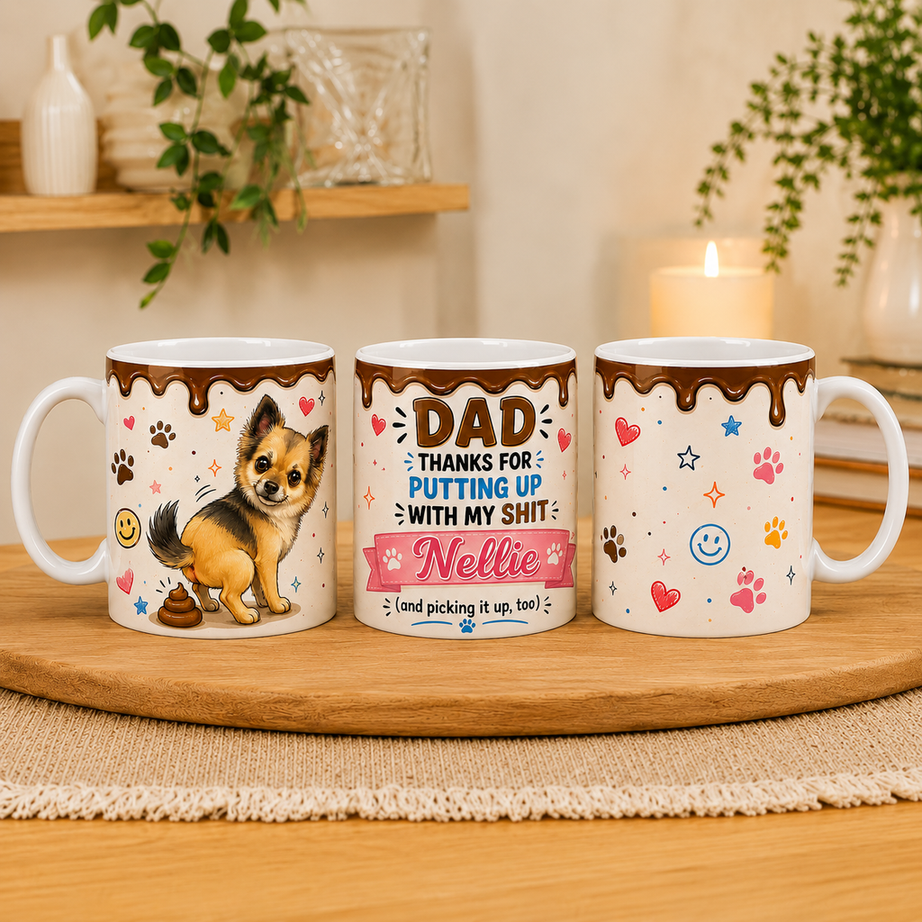 Personalised Dog Dad Mug – Funny Dog Dad Gift