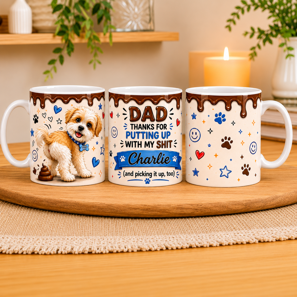 Personalised Dog Dad Mug – Funny Dog Dad Gift
