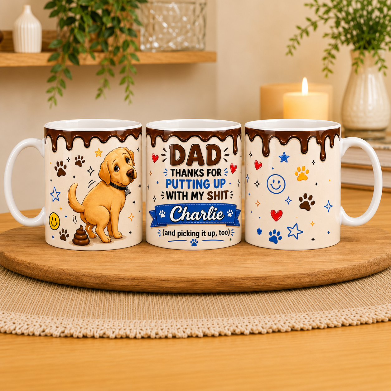 Personalised Dog Dad Mug – Funny Dog Dad Gift