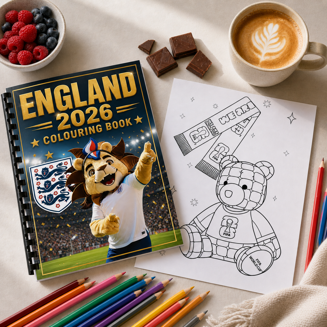 England Football Colouring Book