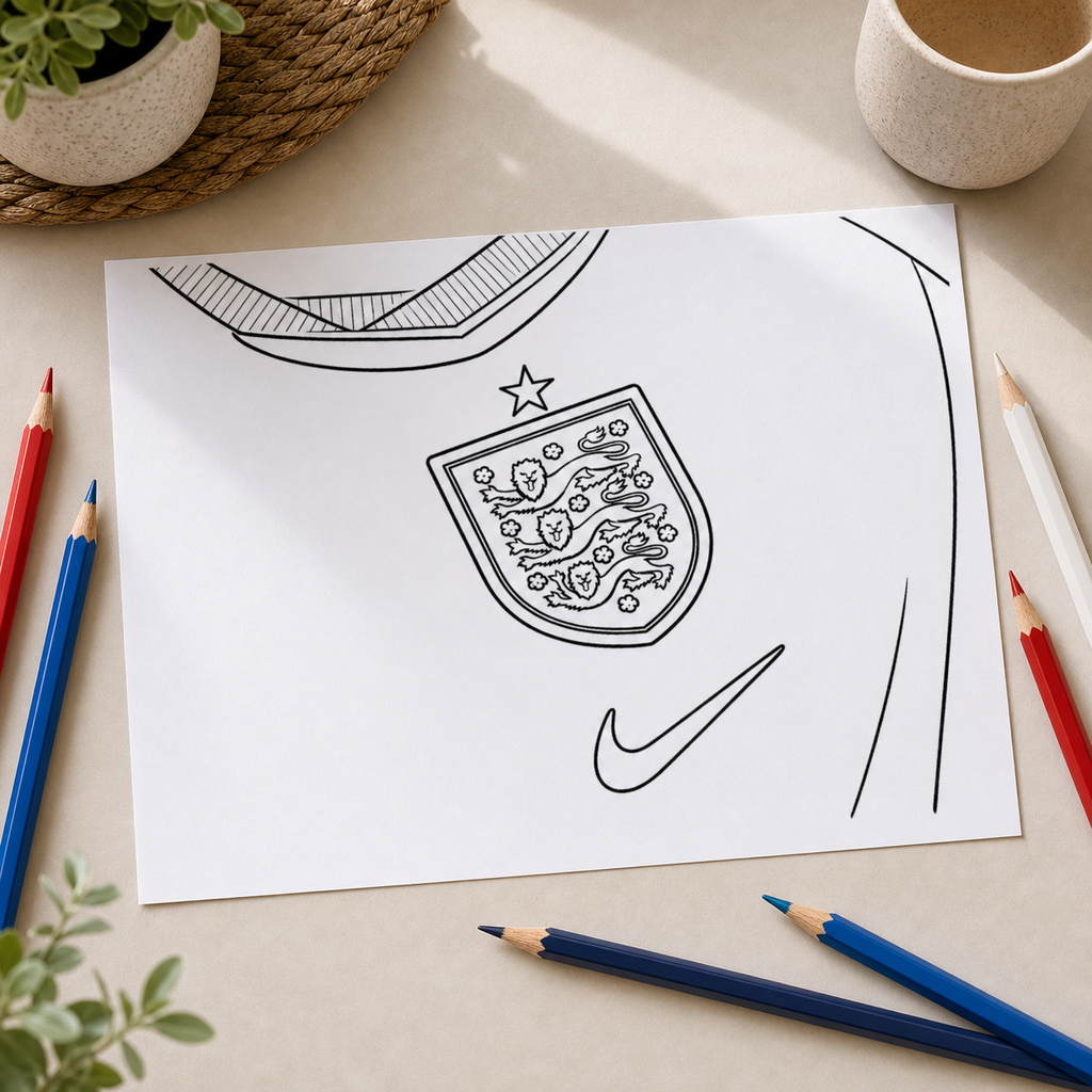England Football Colouring Book