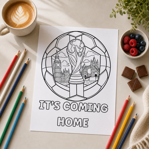 England Football Colouring Book