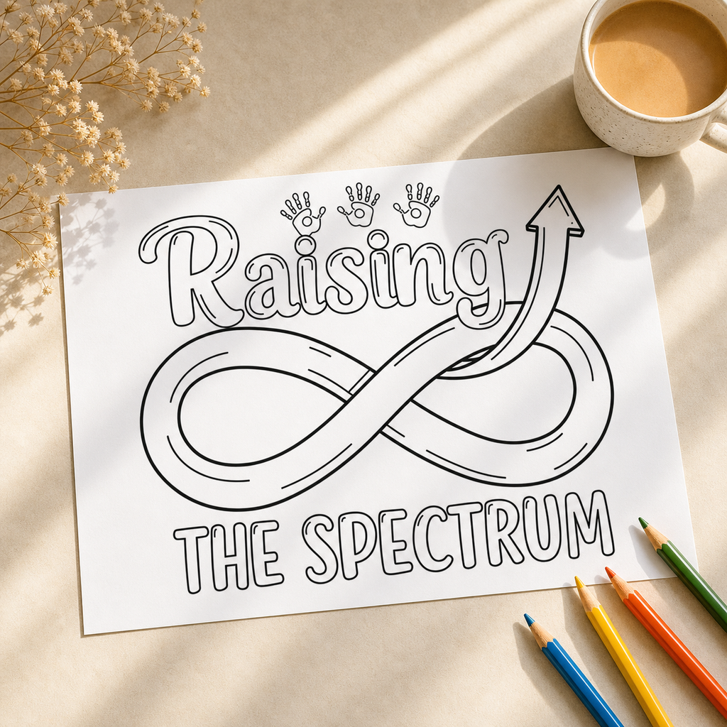 Autism Affirmation Colouring Book – A4 Inspirational Colouring Pages