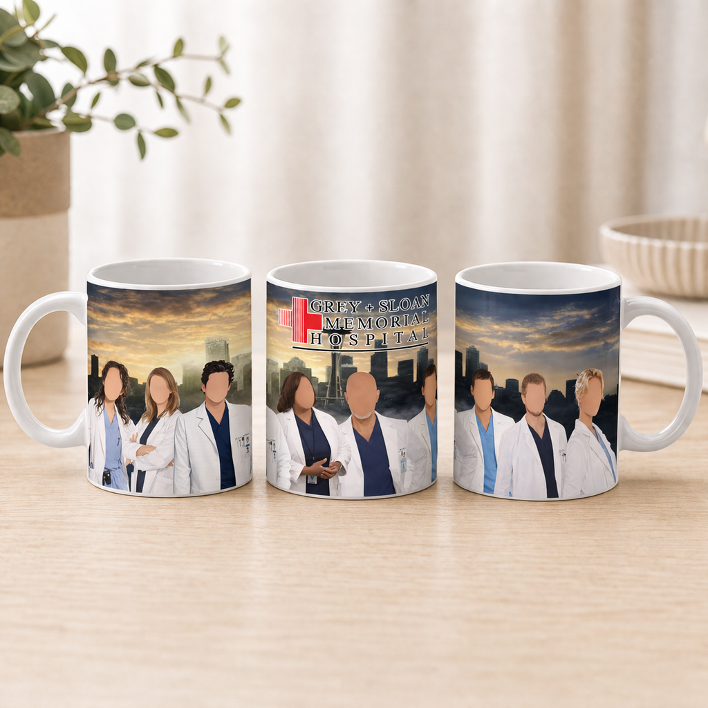 Grey Sloan Memorial Hospital Mug – TV Inspired Doctors Gift – 11oz Ceramic Mug