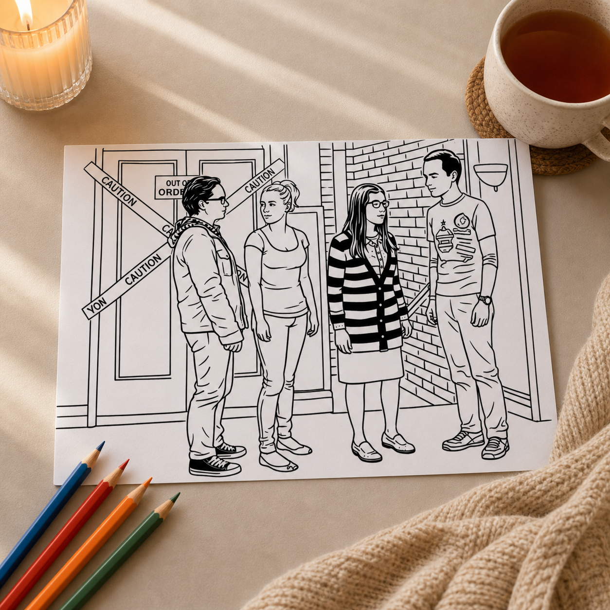 Big Bang Theory Colouring Book