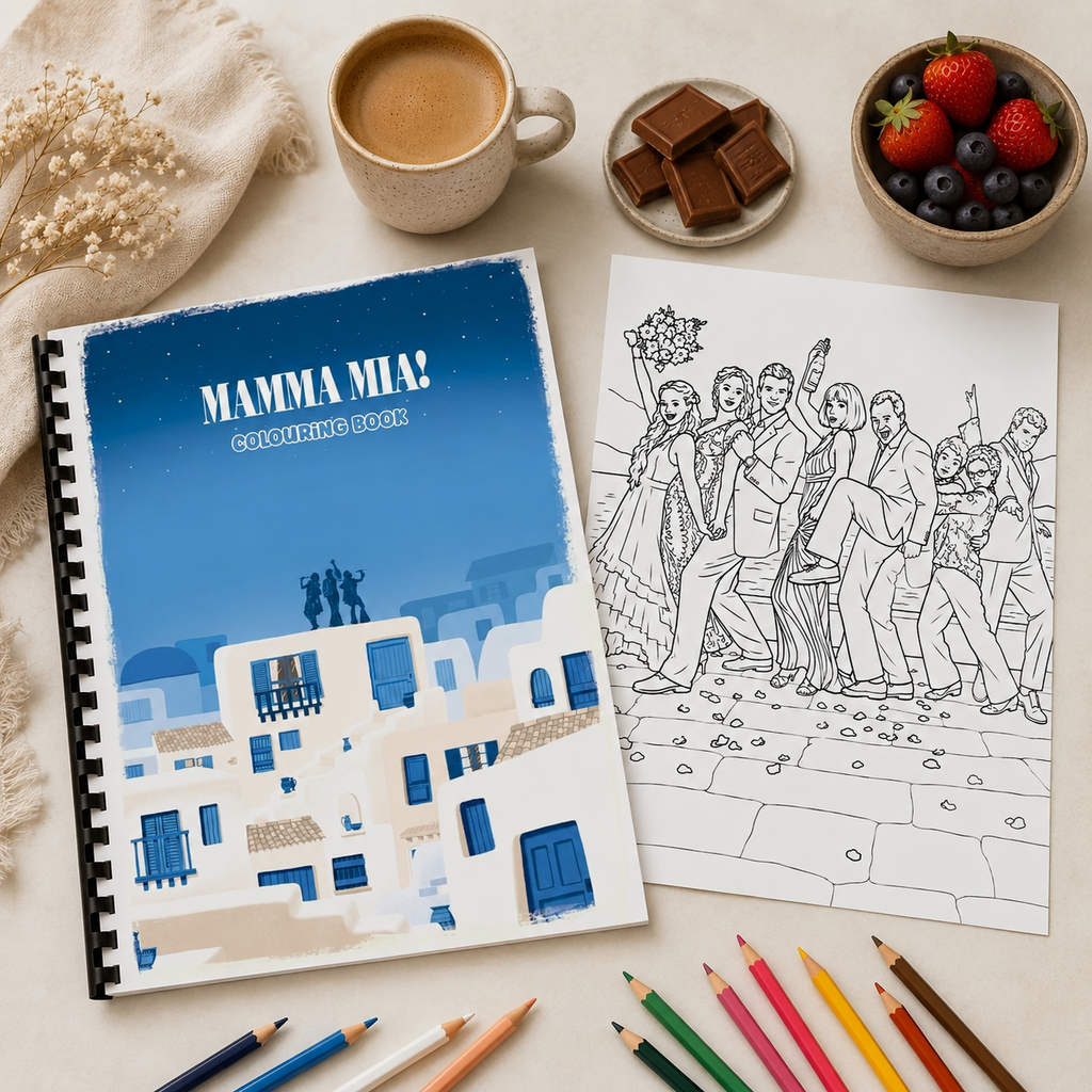 Mamma Mia Inspired Colouring Book