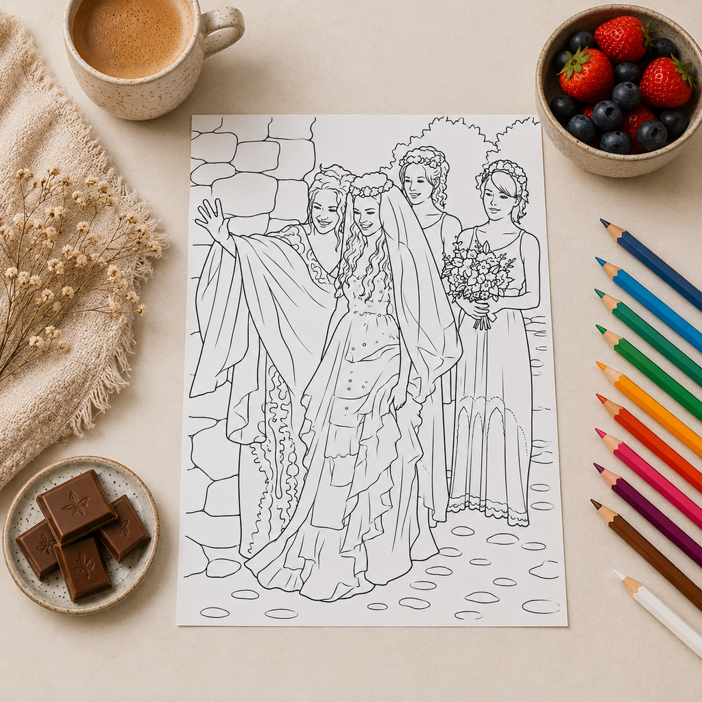 Mamma Mia Inspired Colouring Book