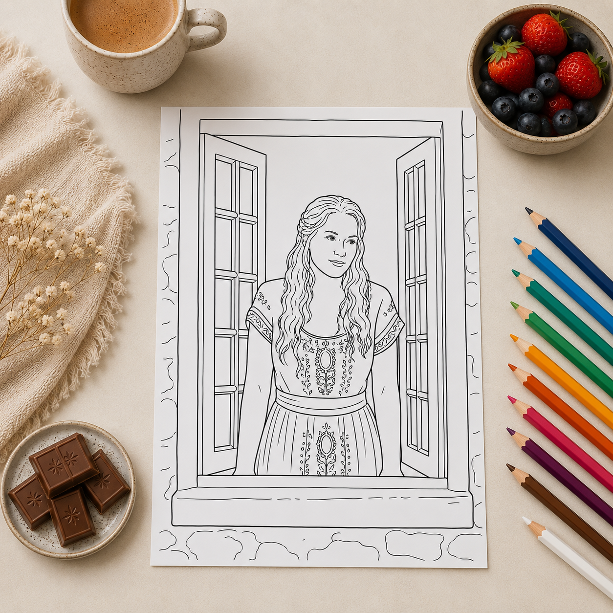 Mamma Mia Inspired Colouring Book