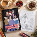 Stranger Things colouring book