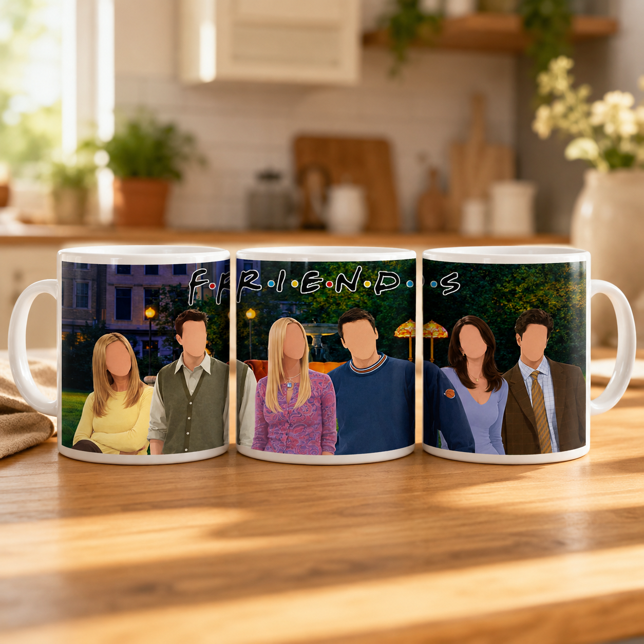 Friends Inspired Faceless Character Mug