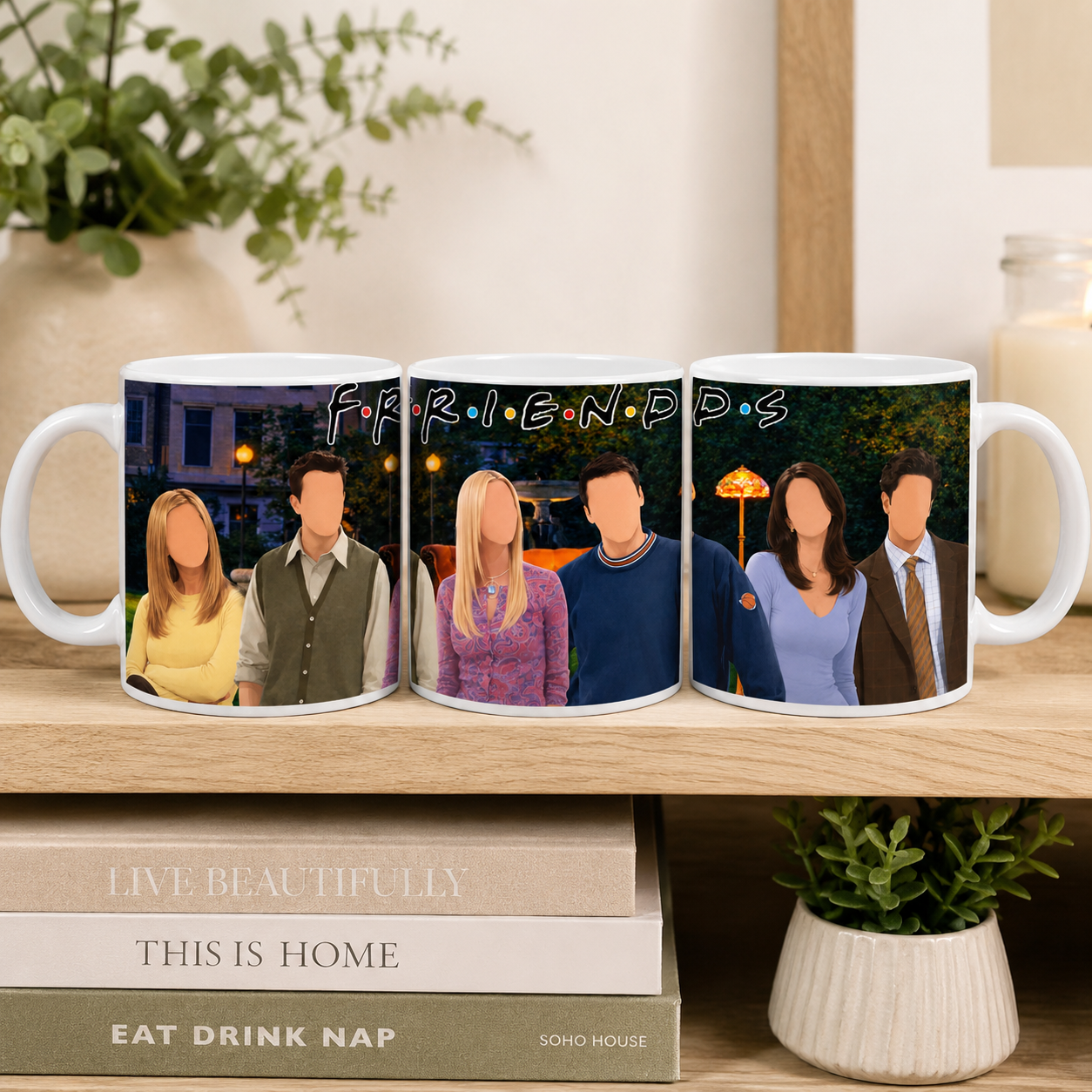 Friends Inspired Faceless Character Mug