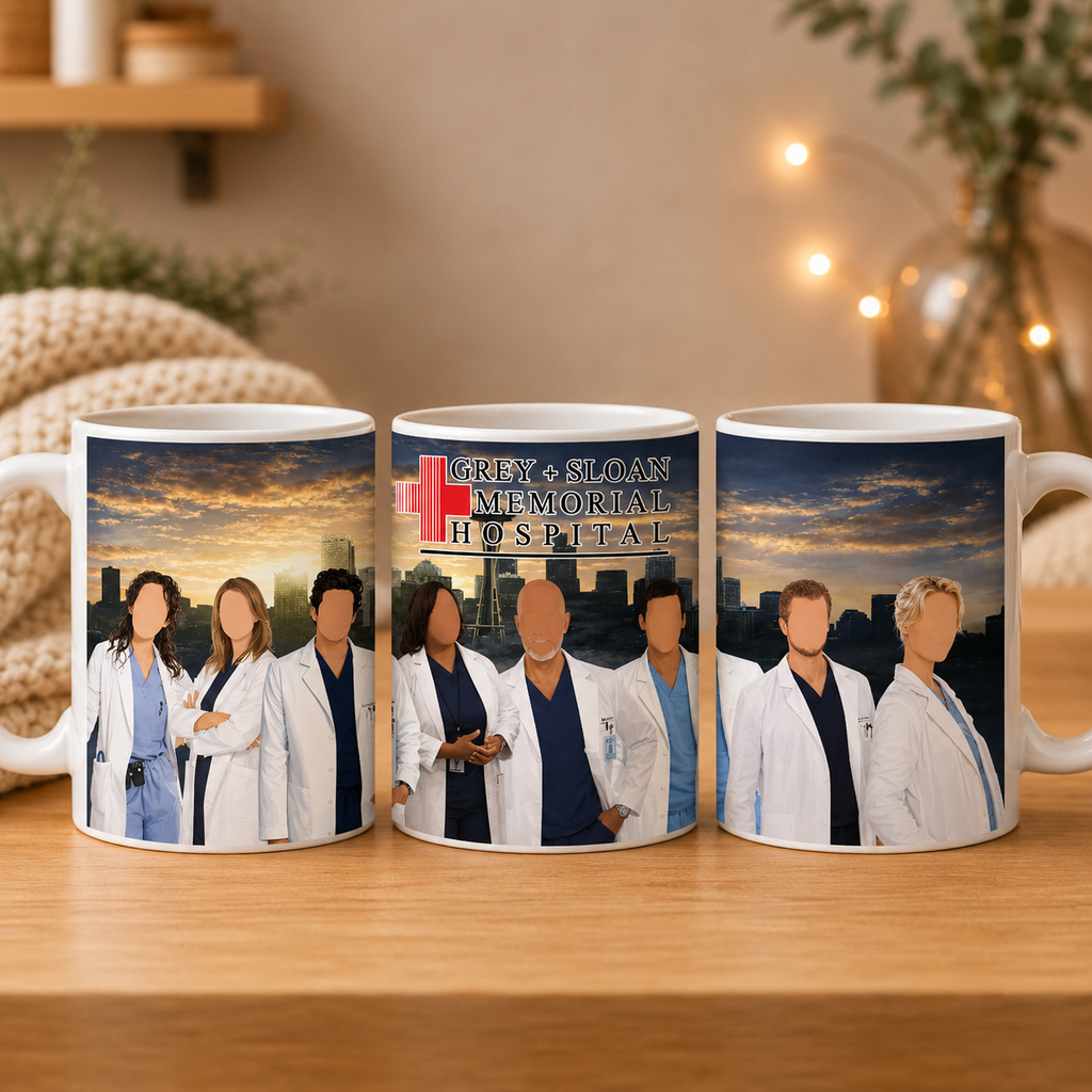 Grey Sloan Memorial Hospital Mug – TV Inspired Doctors Gift – 11oz Ceramic Mug
