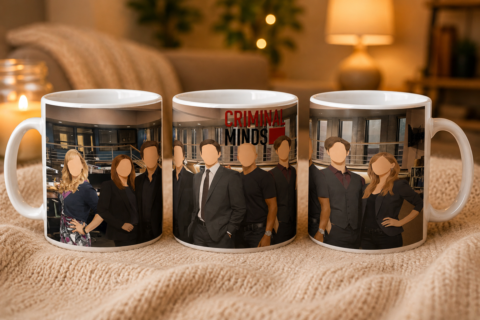 Criminal Minds Inspired Faceless Character Mug
