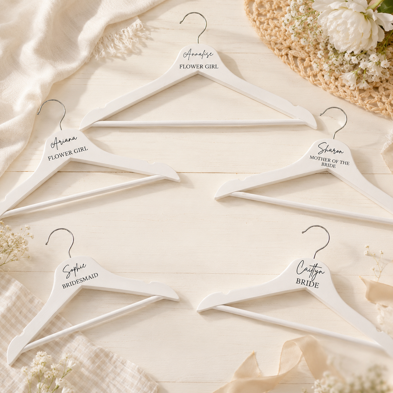 Personalised Bride/Bridesmaid Wedding Hanger