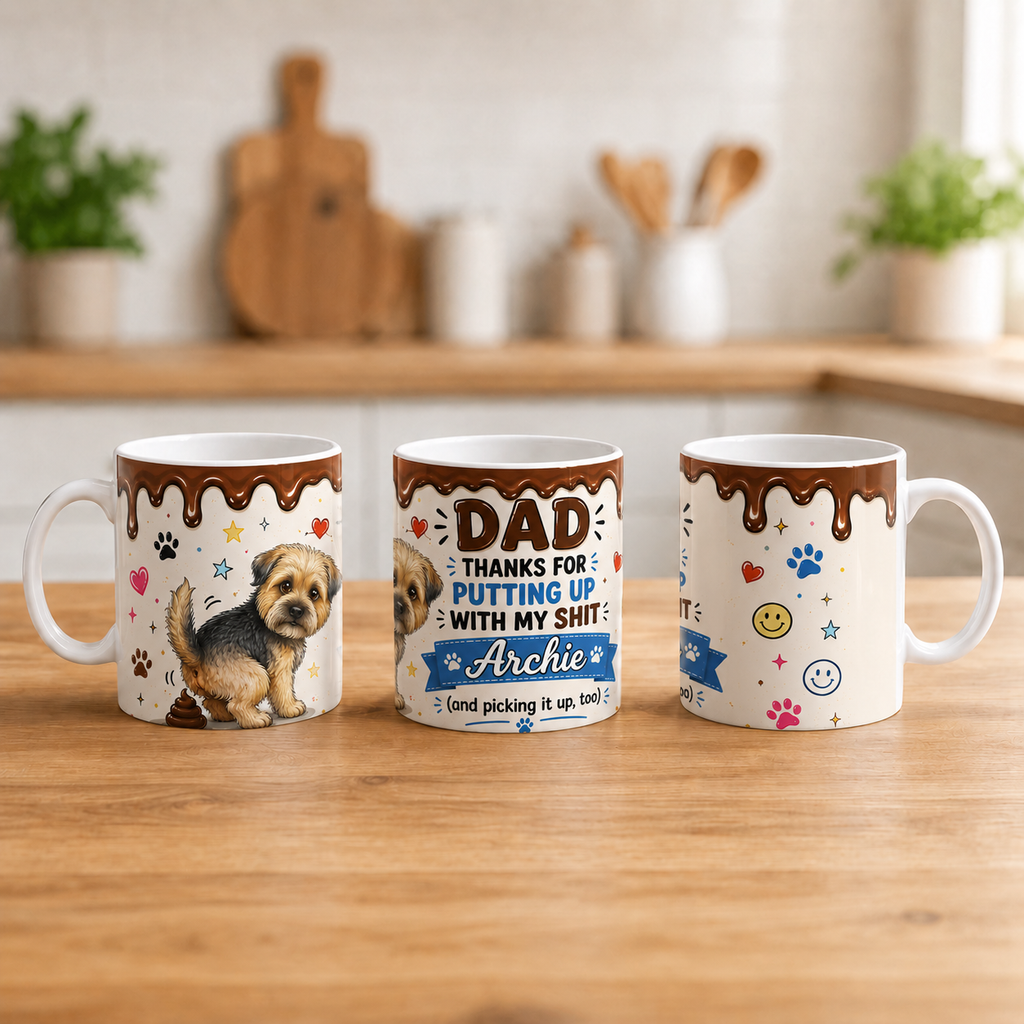 Personalised Dog Dad Mug – Funny Dog Dad Gift