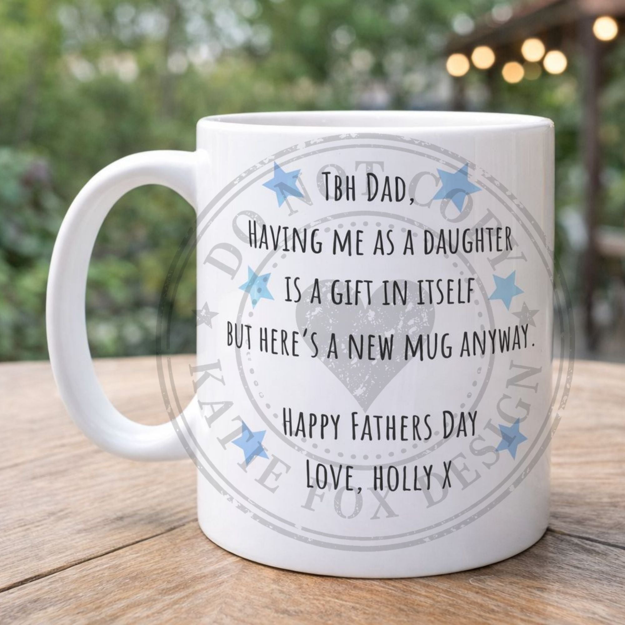 Funny Father’s Day Mug – Personalised Daughter Gift