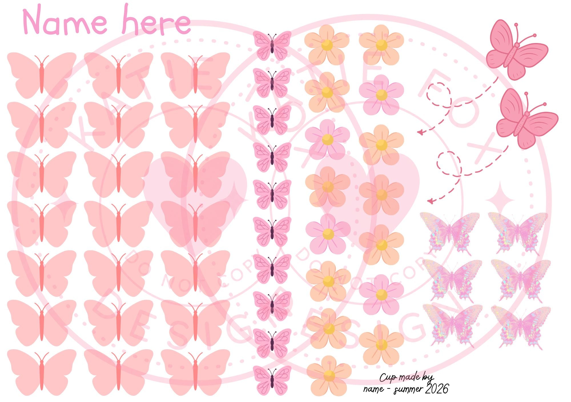 Kids DIY Cup Decorating Kit | Make Your Own Personalised Cup | UV DTF Sticker Activity Set