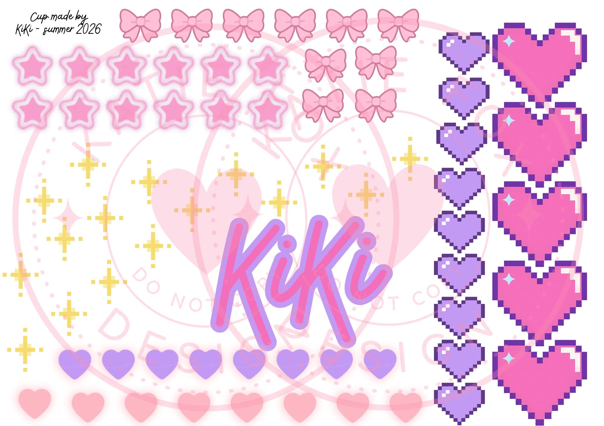 Kids DIY Cup Decorating Kit | Make Your Own Personalised Cup | UV DTF Sticker Activity Set
