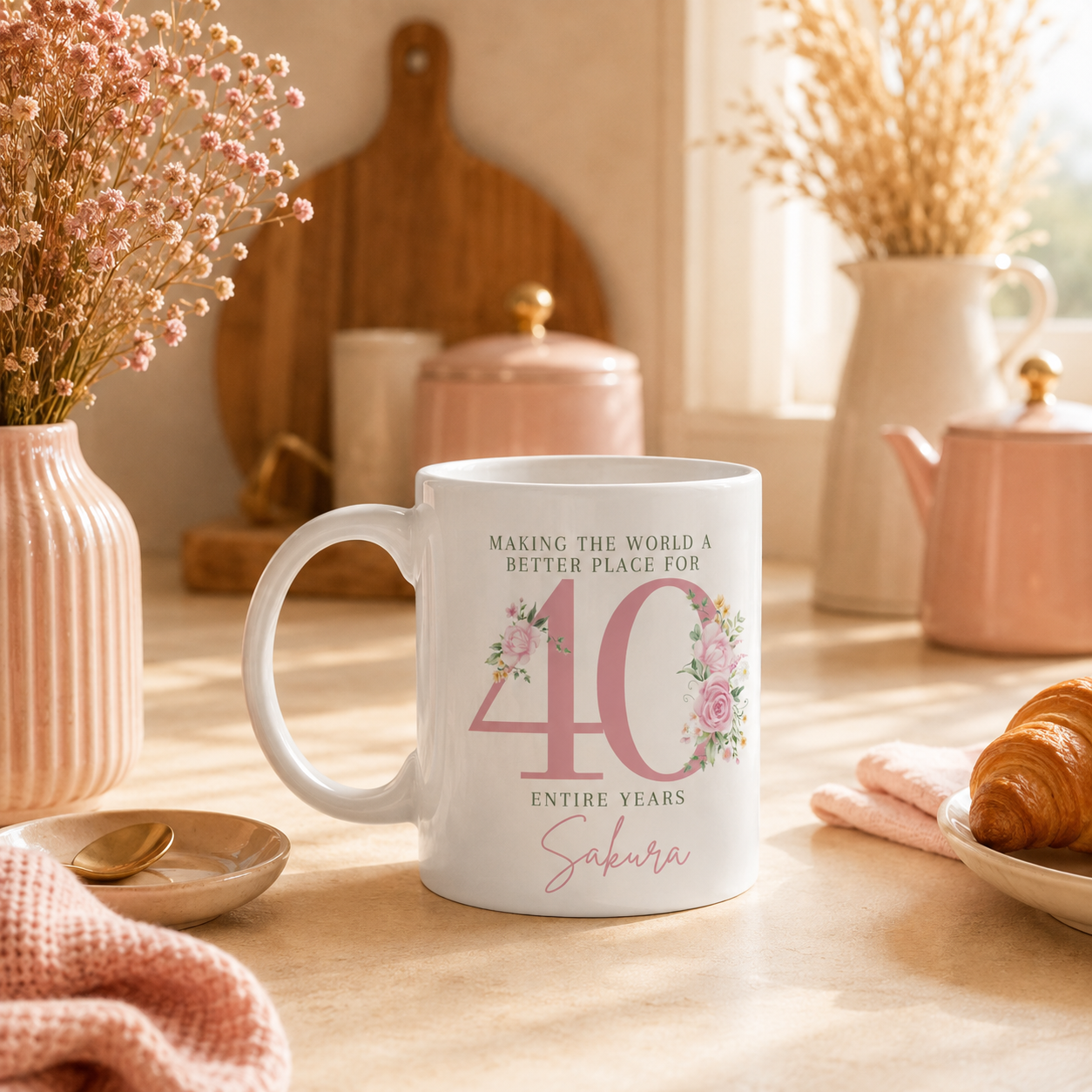 40th Birthday milestone mug gift