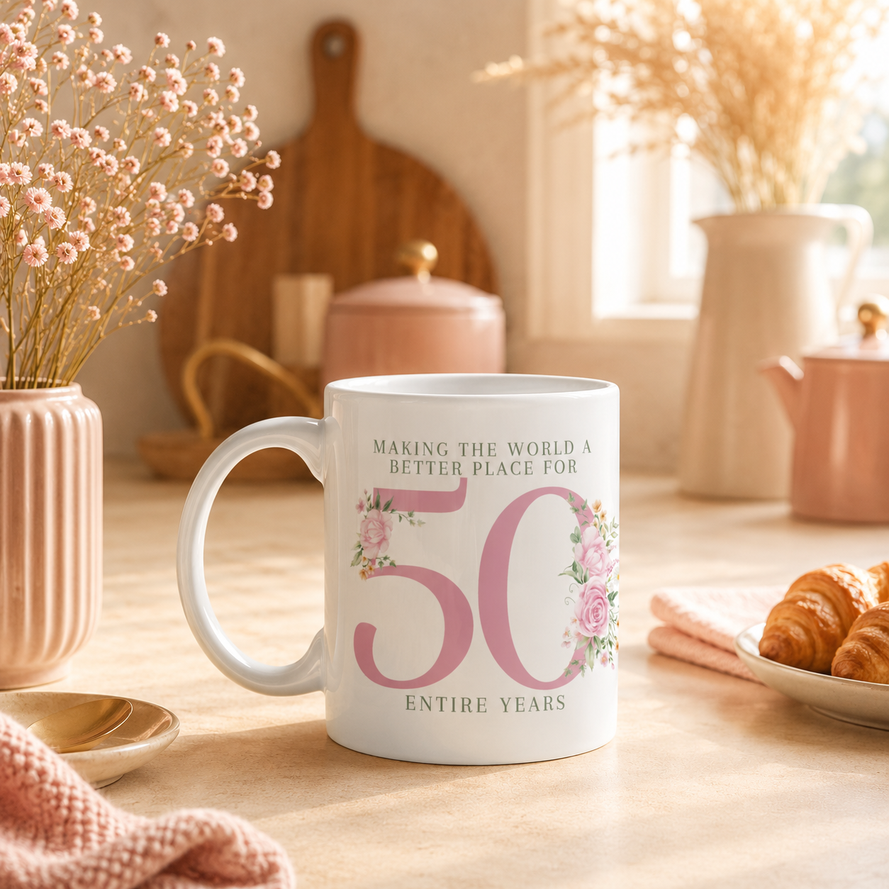 50th Birthday milestone mug gift