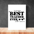 Personalised A4 Teacher Thank You Print – End of Year Teacher Gift