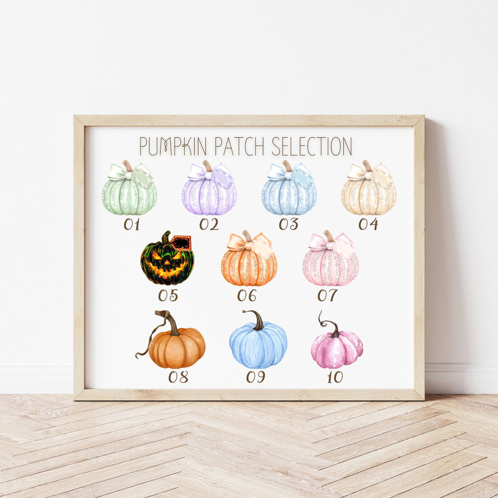 Personalised Family Pumpkin Patch Print | Halloween Family Name Print | Custom Autumn Home Decor | A4 Unframed Gift