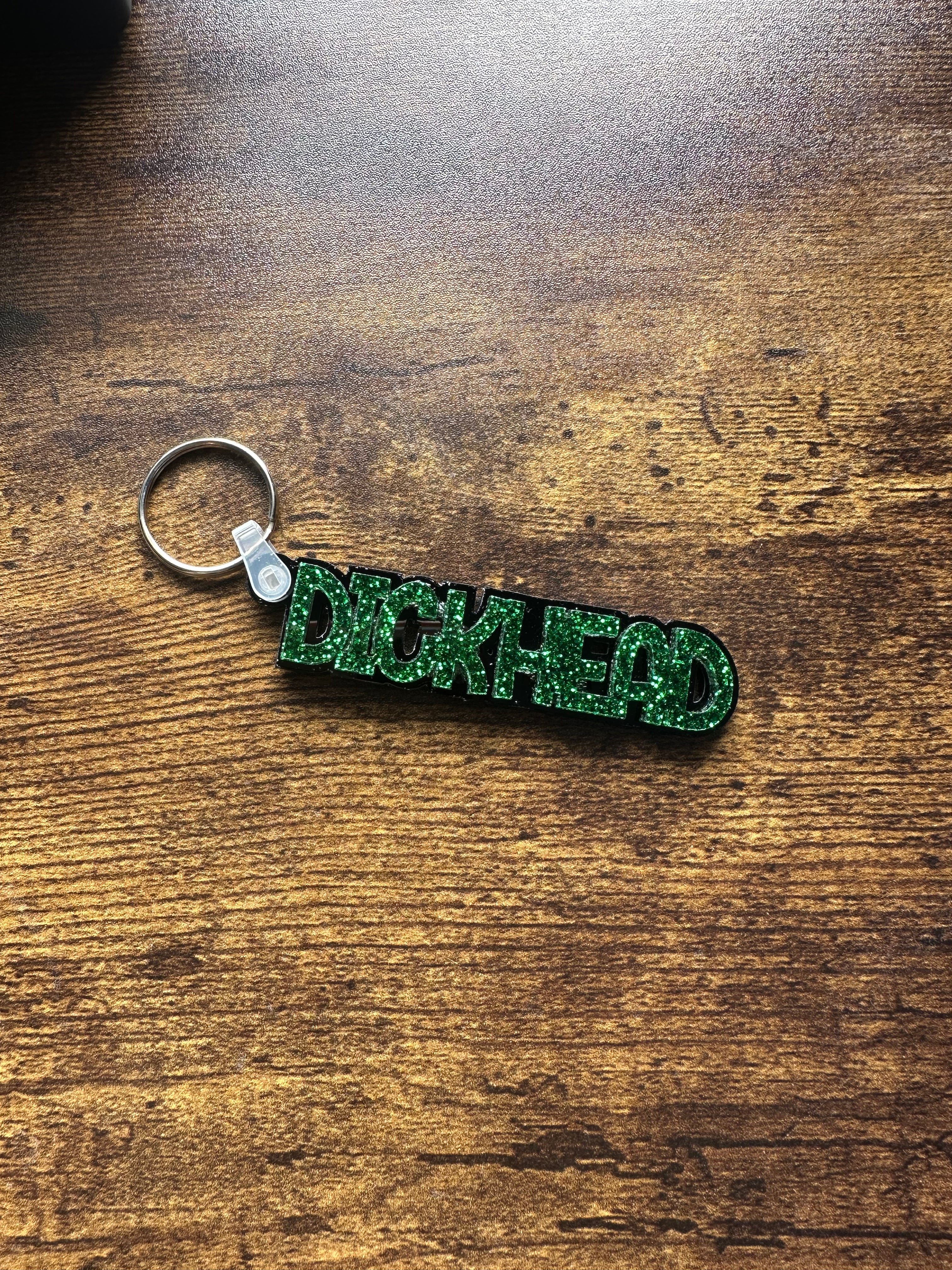 Funny Glitter Resin Swear Word Keyring | Handmade Acrylic Keychain | Novelty Gift for Friends, Birthdays & Secret Santa