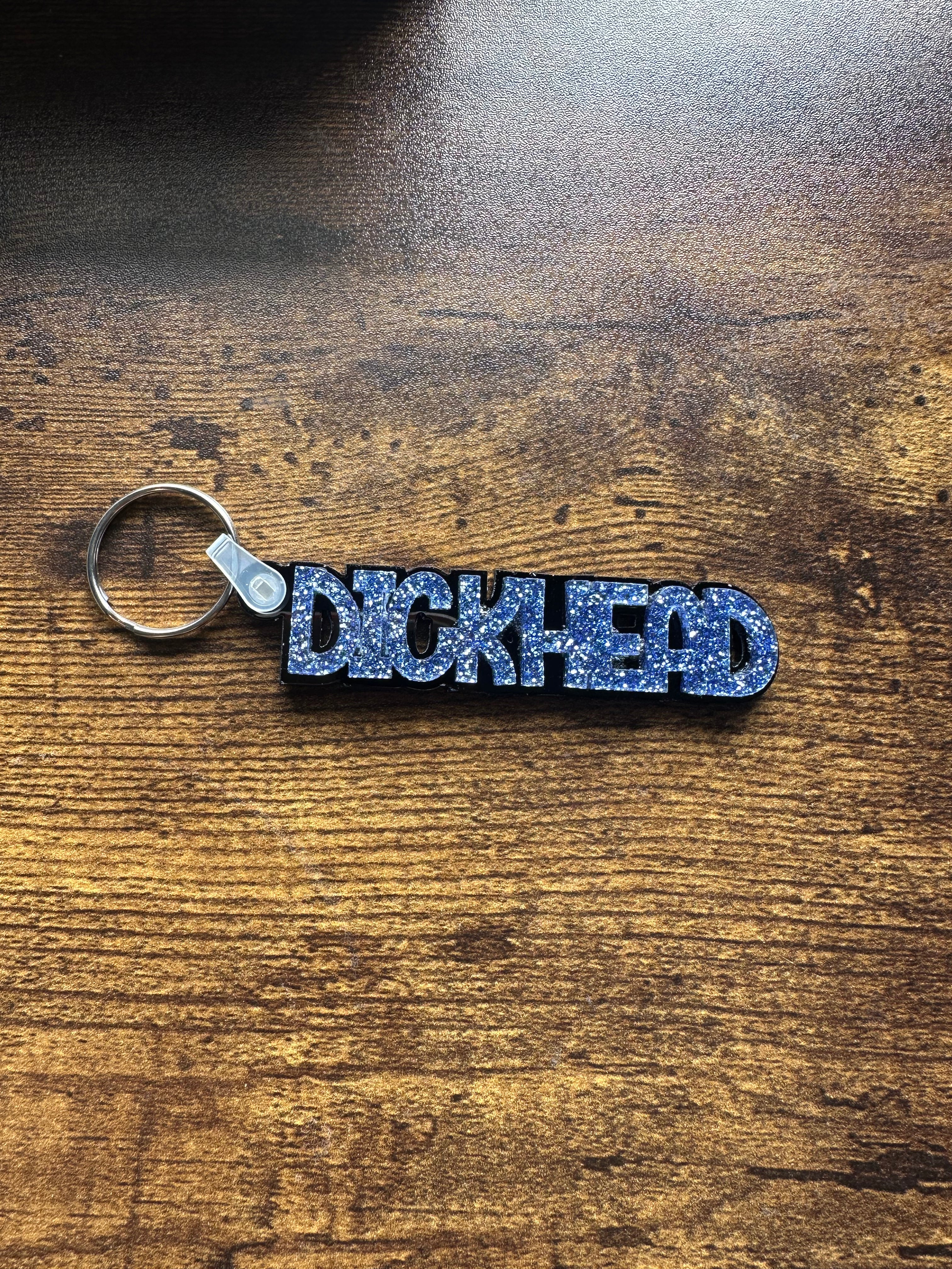 Funny Glitter Resin Swear Word Keyring | Handmade Acrylic Keychain | Novelty Gift for Friends, Birthdays & Secret Santa