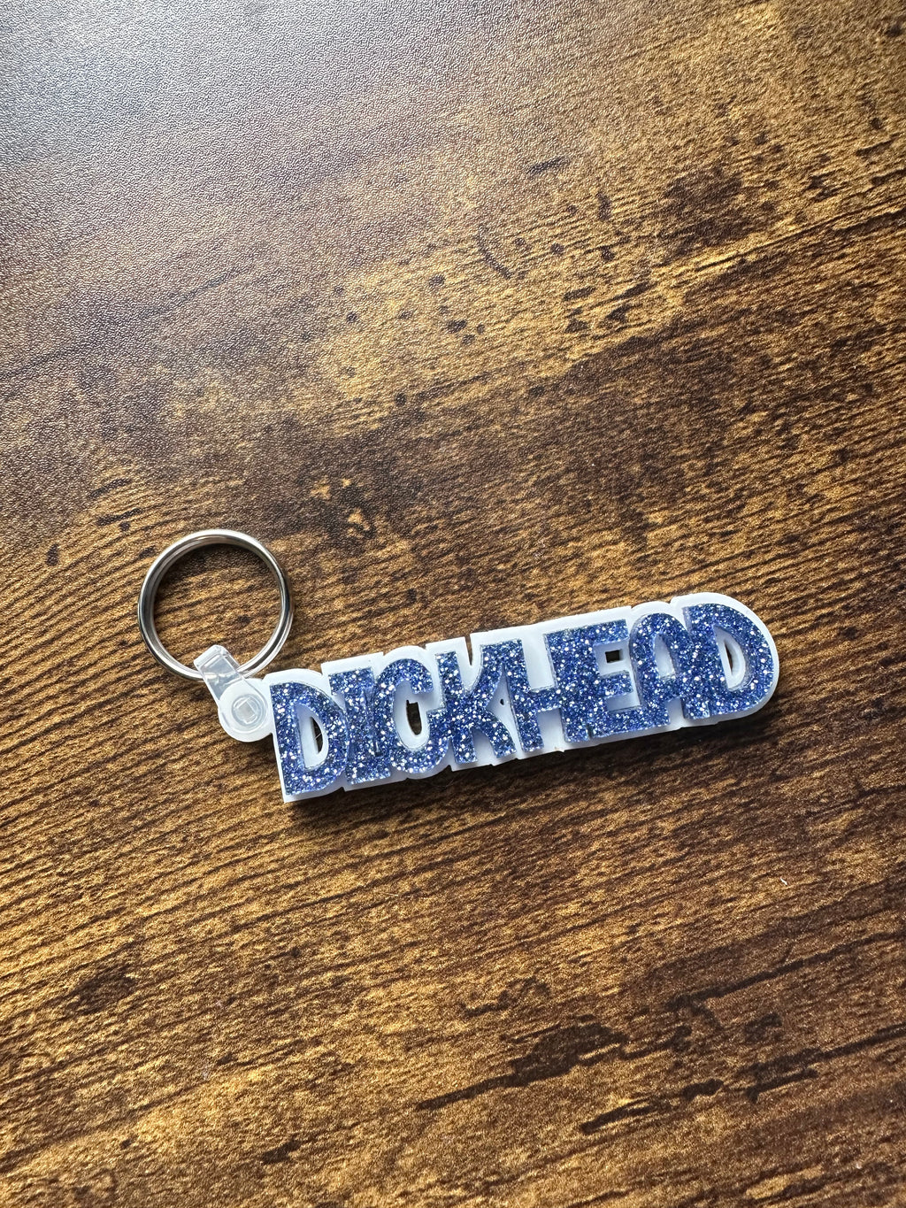Funny Glitter Resin Swear Word Keyring | Handmade Acrylic Keychain | Novelty Gift for Friends, Birthdays & Secret Santa