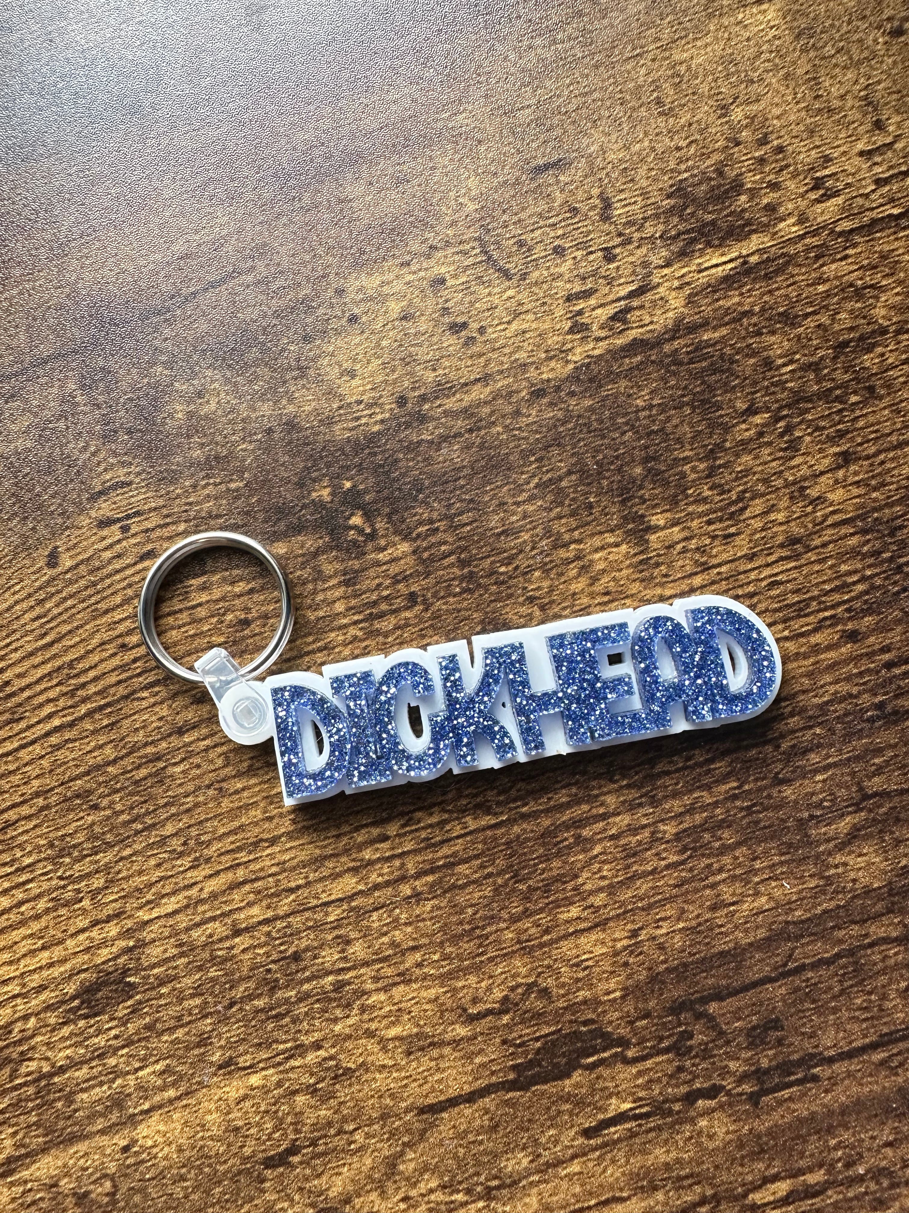 Funny Glitter Resin Swear Word Keyring | Handmade Acrylic Keychain | Novelty Gift for Friends, Birthdays & Secret Santa