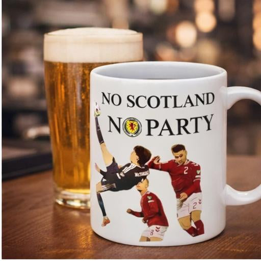 No Scotland No Party Mug – Scotland Football Fan Gift