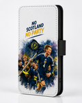 Scotland Football Leather Flip Phone Case – “No Scotland No Party” Design