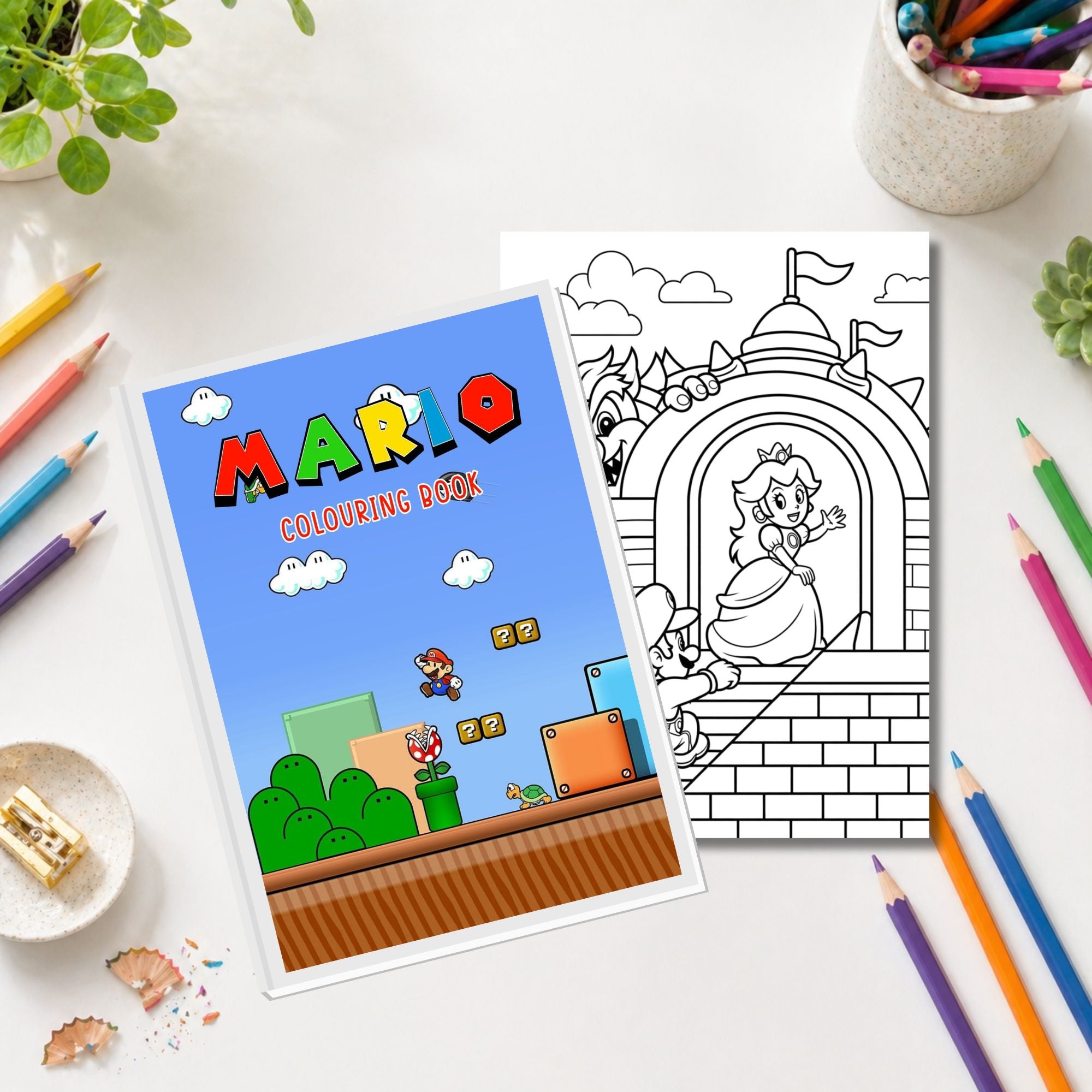 Kids Game-Style Colouring Book – 20 Page A4