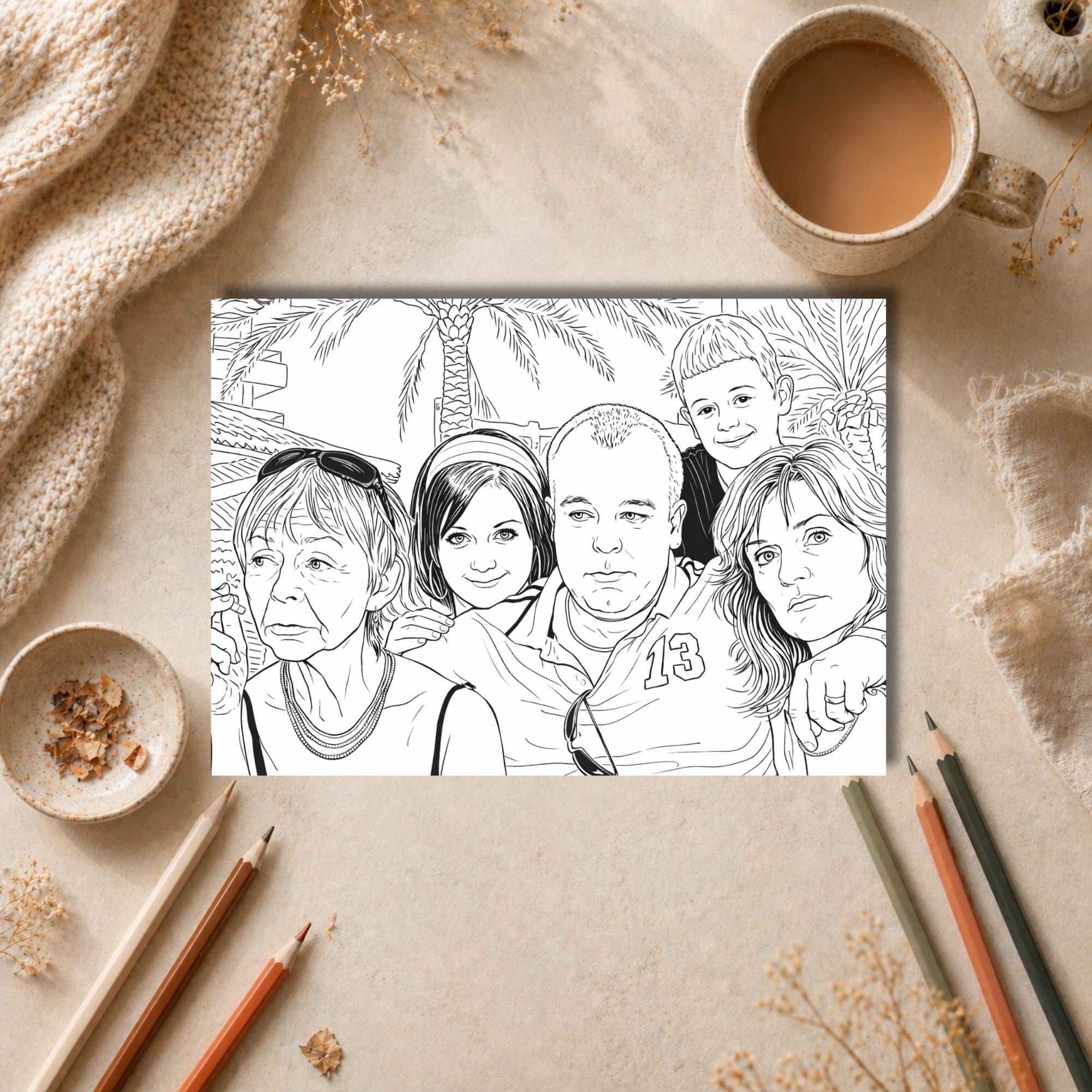 Holiday Resort Colouring Book – 20 Page A4