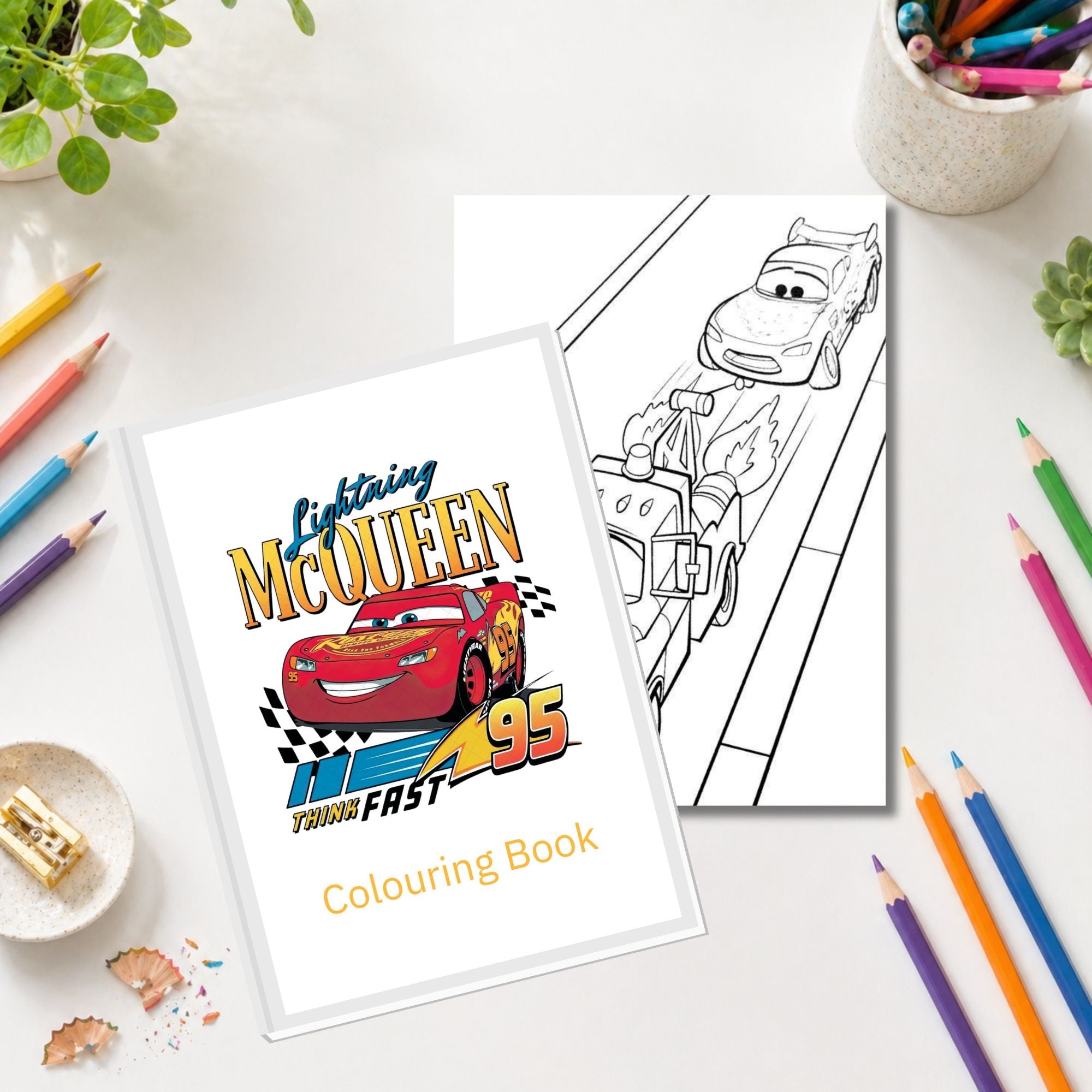 Race Car Colouring Book for Kids – 20 Fun Colouring Pages