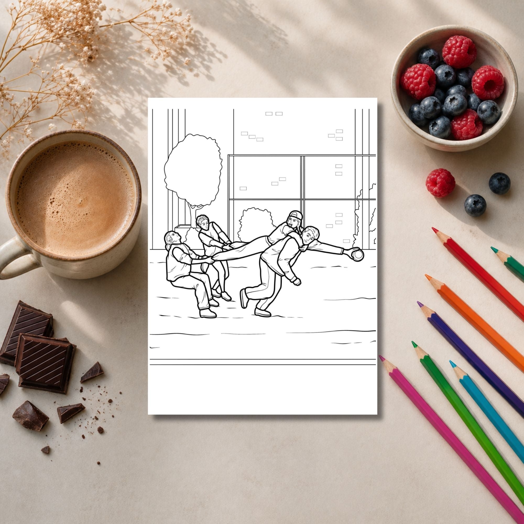 Friends Inspired Colouring Book