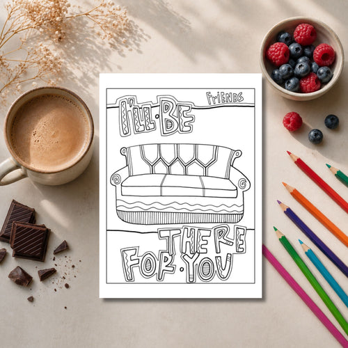 Friends Inspired Colouring Book