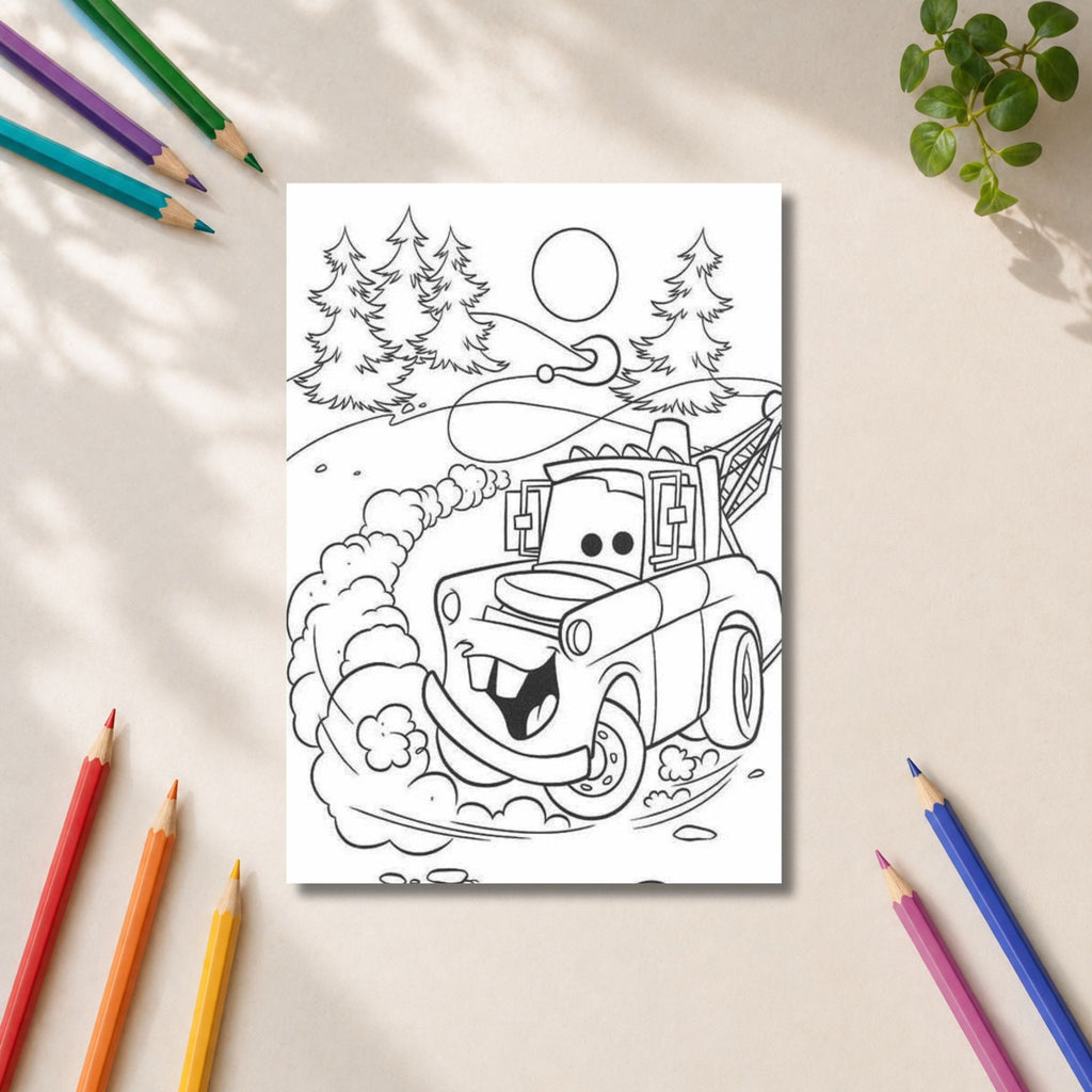 Race Car Colouring Book for Kids – 20 Fun Colouring Pages