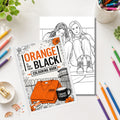 Orange Is the New Black Inspired Colouring Book | 21 Page TV Series Fan Colouring Book | A4 Adult Colouring Book Gift