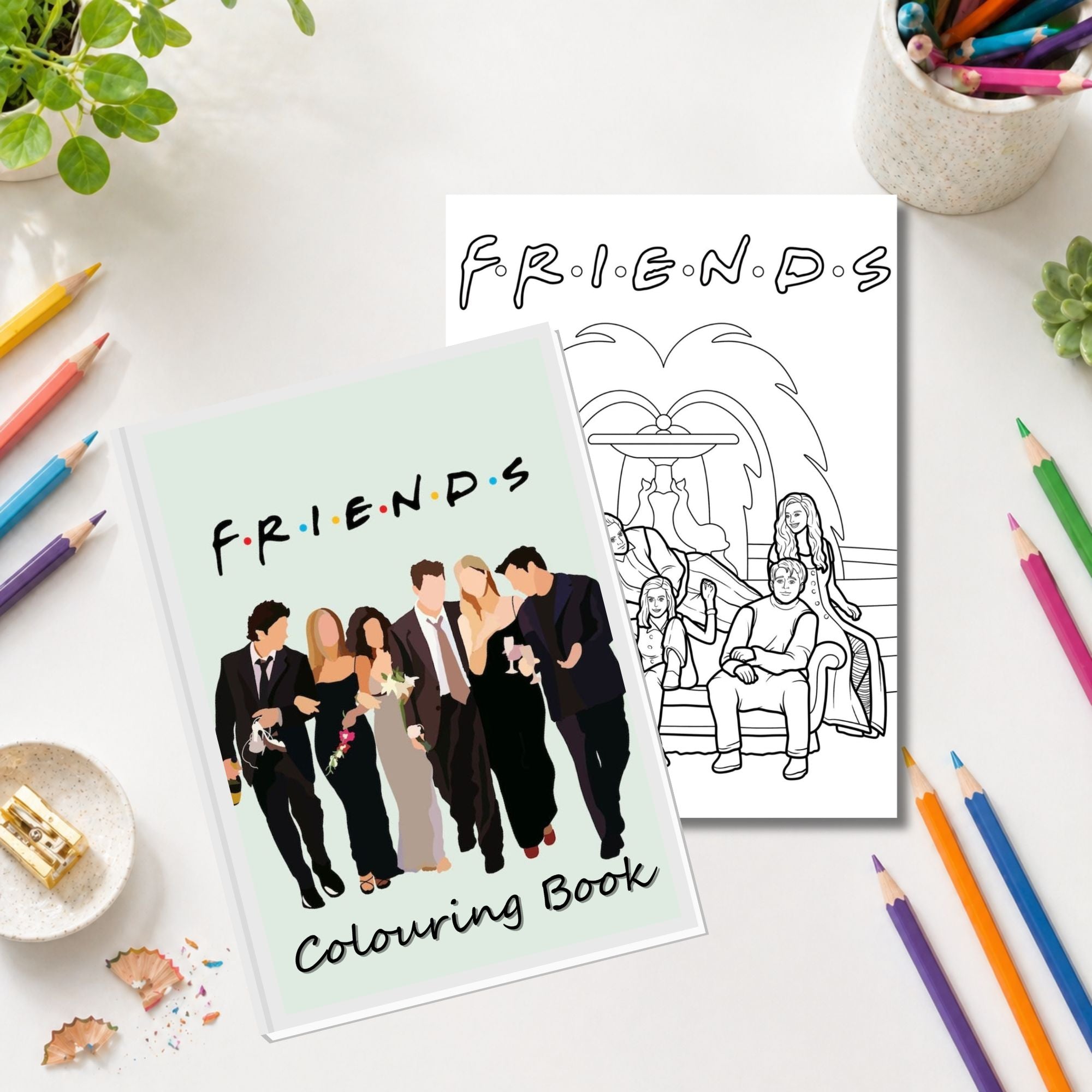 Friends Inspired Colouring Book