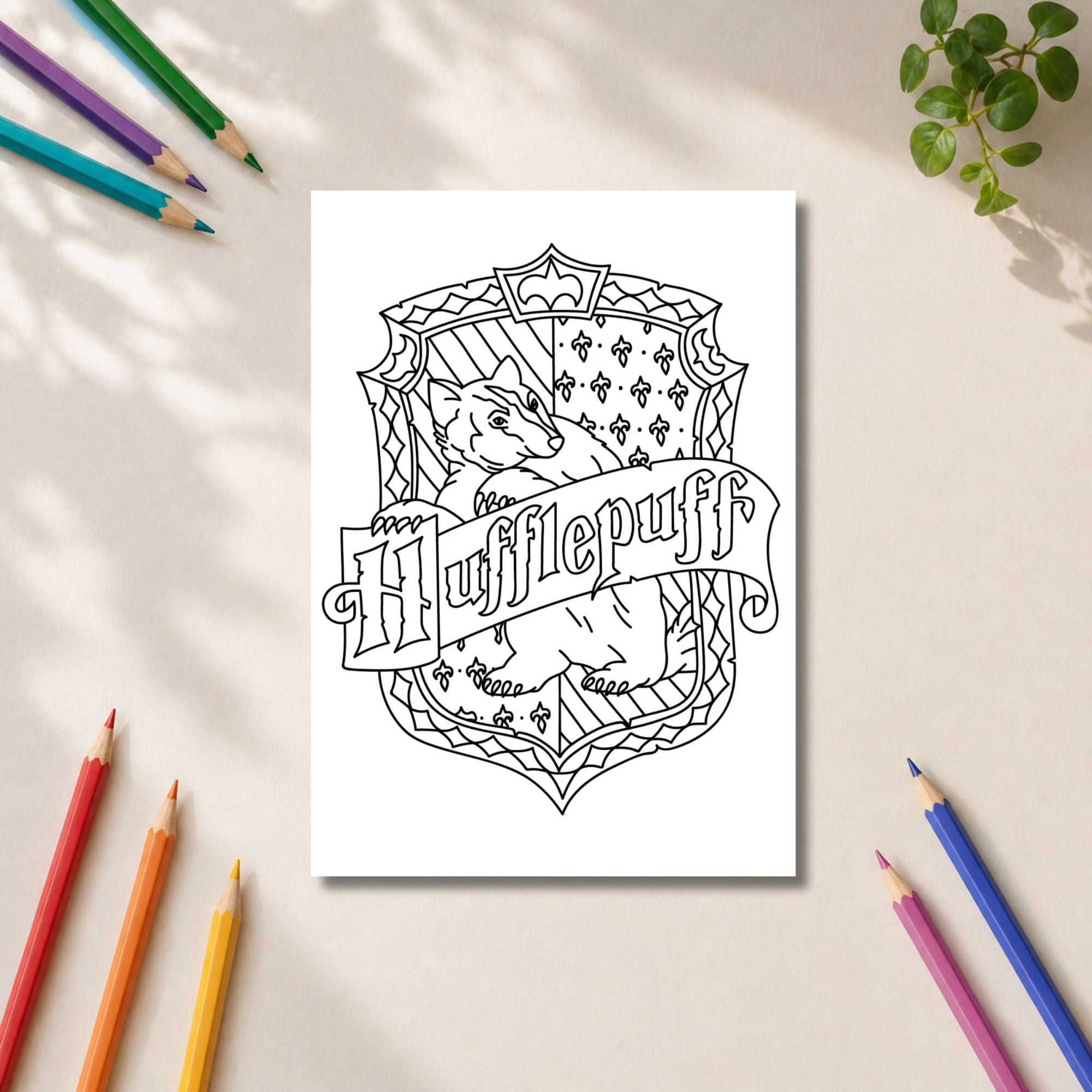 Wizard Magic Colouring Book – 20 Page A4 Fantasy Book