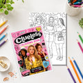 Clueless Inspired Colouring Book | 21-Page Nostalgic 90s Adult Colouring Book | Movie-Inspired Gift | Relaxing Colouring Book