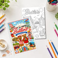 Butlin's Inspired Colouring Book | 21-Page Holiday & Seaside Adult Colouring Book | British Holiday Gift