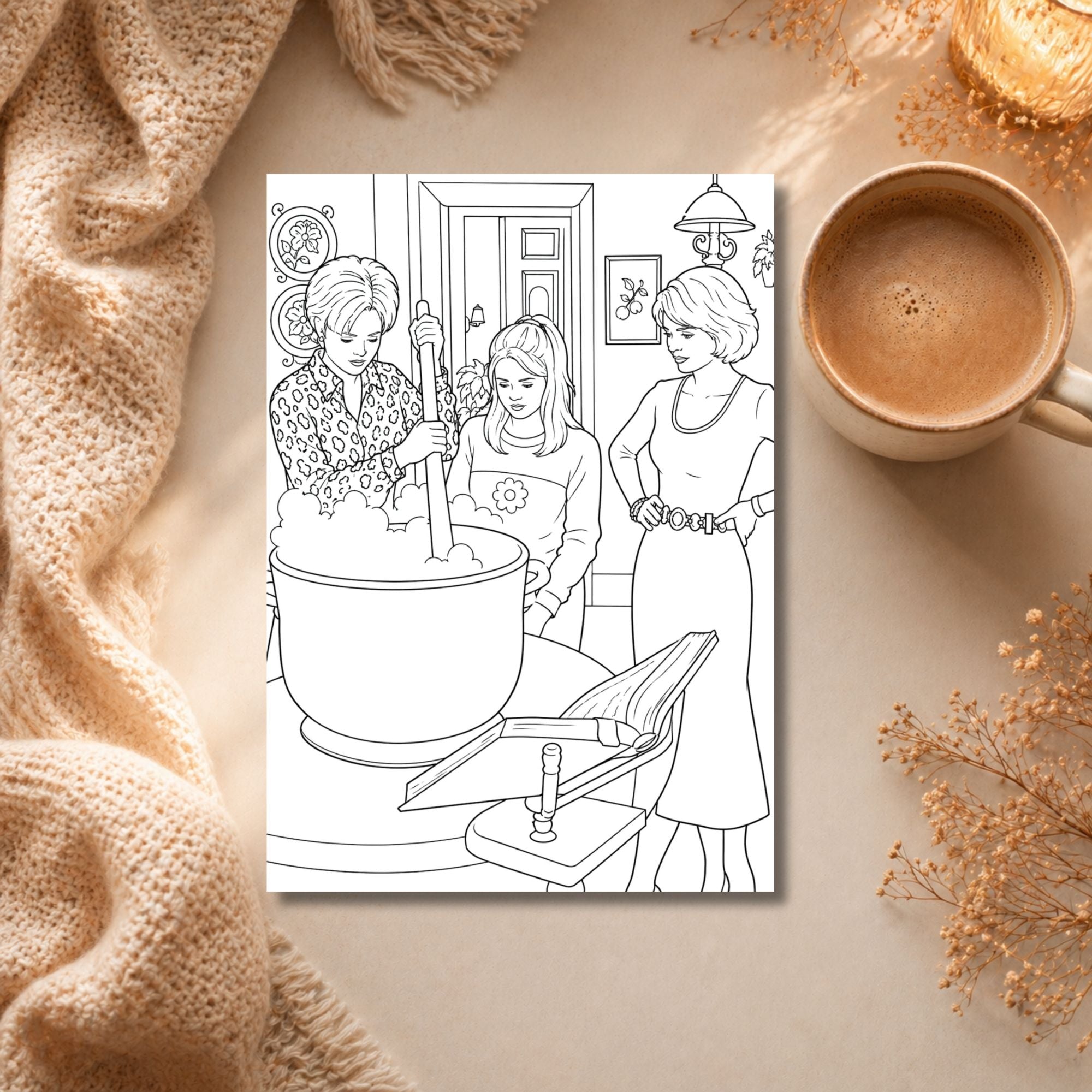 Sabrina the Teenage Witch Inspired Colouring Book | 21 Magical Colouring Pages | 90s TV Fan Gift | A4 Adult Colouring Book