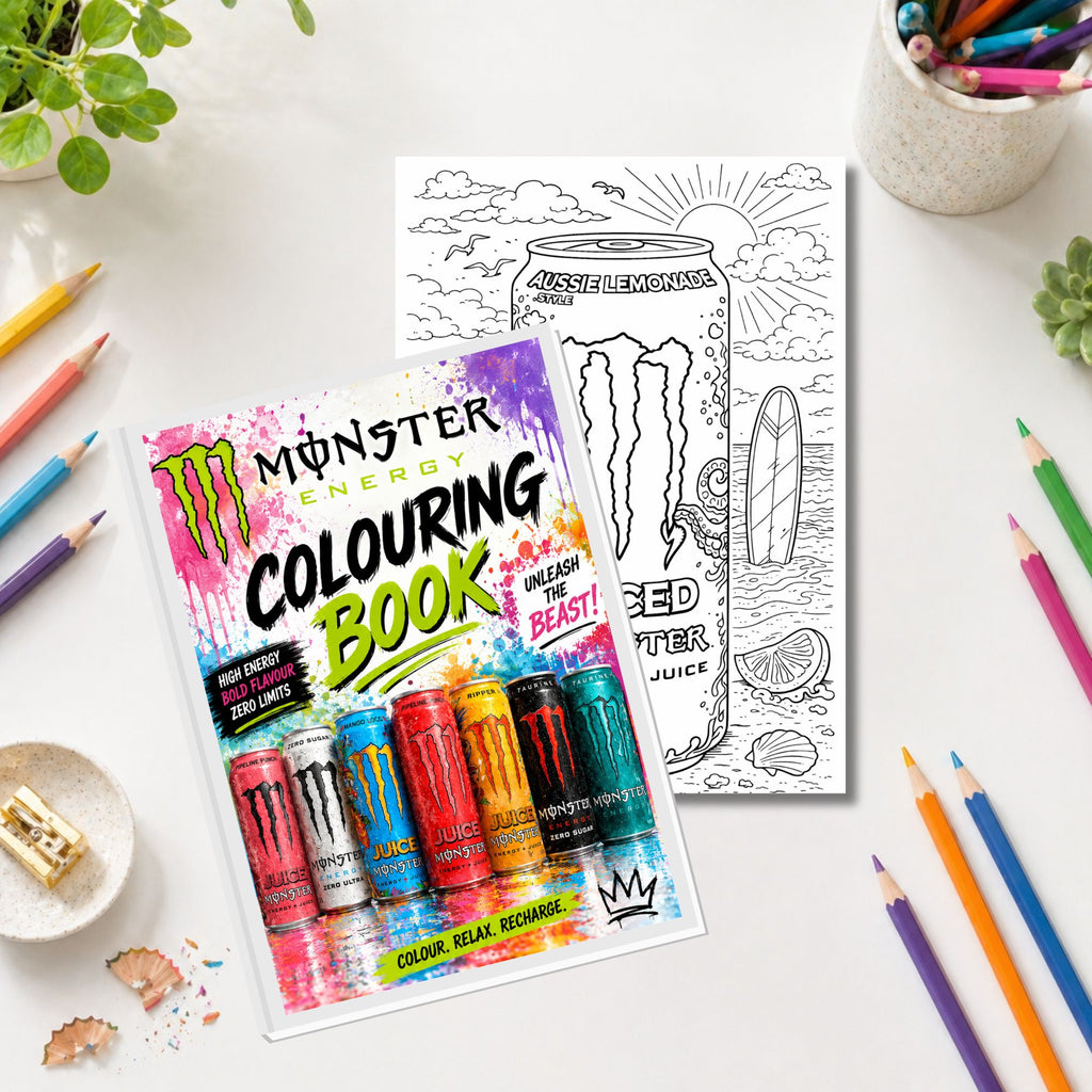 A4 Monster‑Inspired Colouring Book