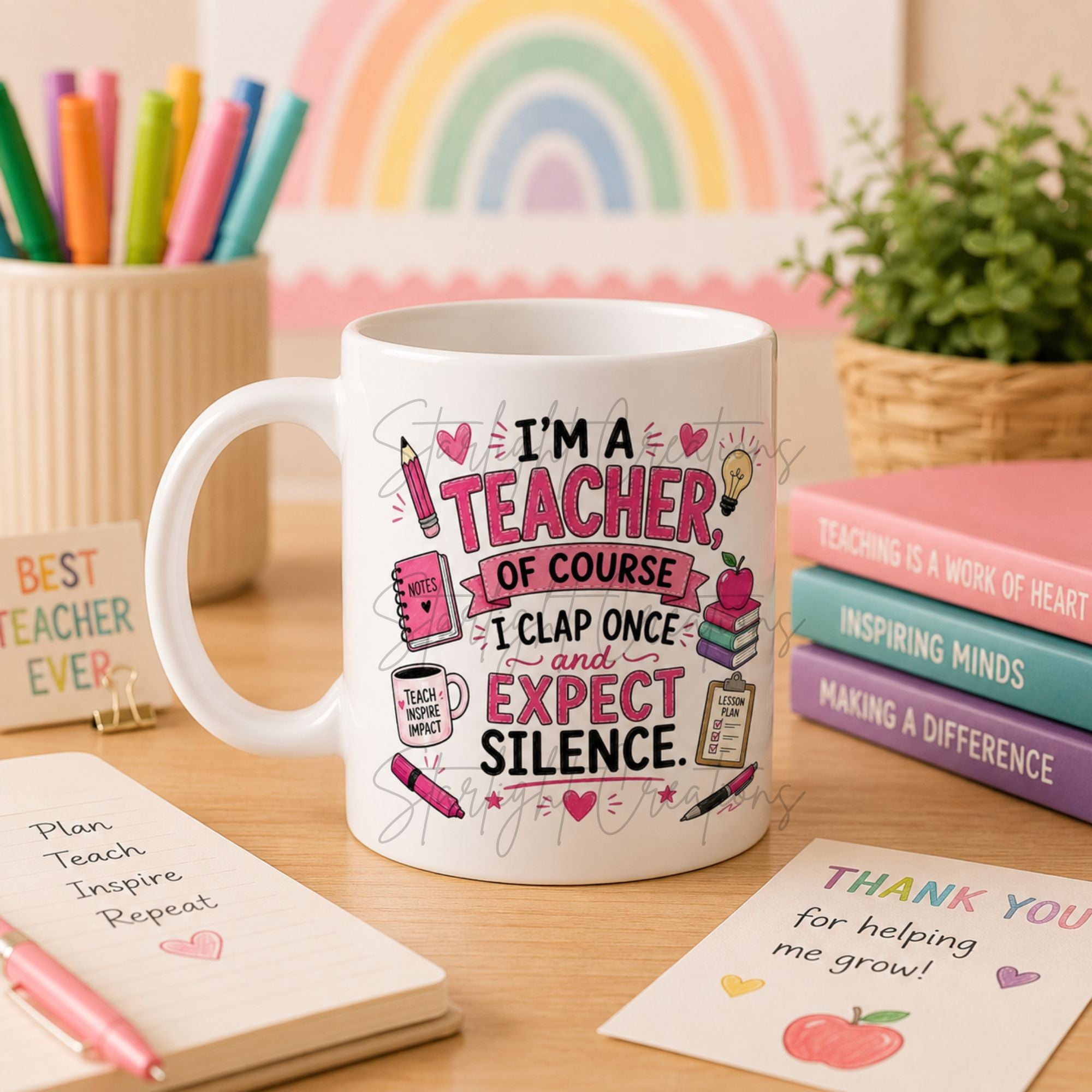 Teacher Mug & Coaster Gift Set – End of Term Thank You Present