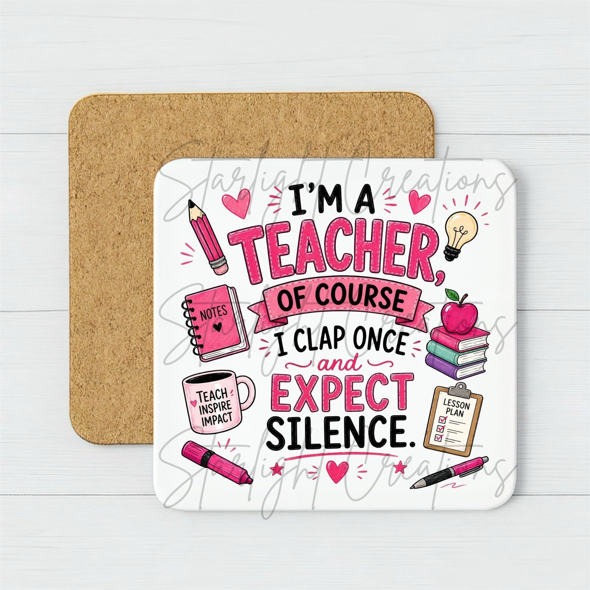 Teacher Mug & Coaster Gift Set – End of Term Thank You Present