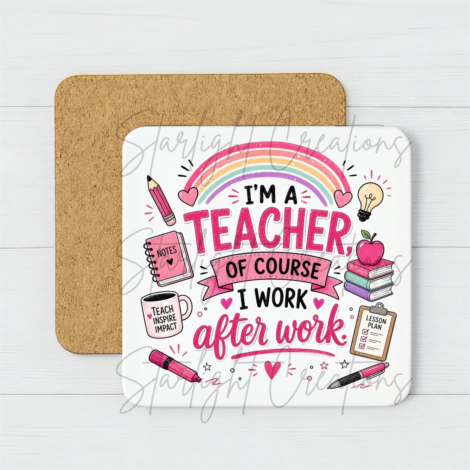 Teacher Mug & Coaster Gift Set – End of Term Thank You Present