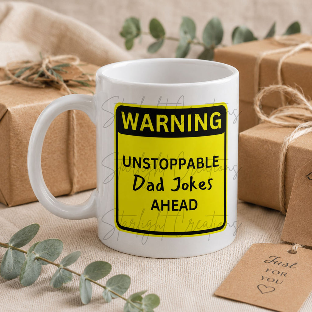 Funny Dad Joke Mug | 21 Funny Designs | 11oz Ceramic Gift Mug for Dad | Father's Day, Birthday & Christmas Gift