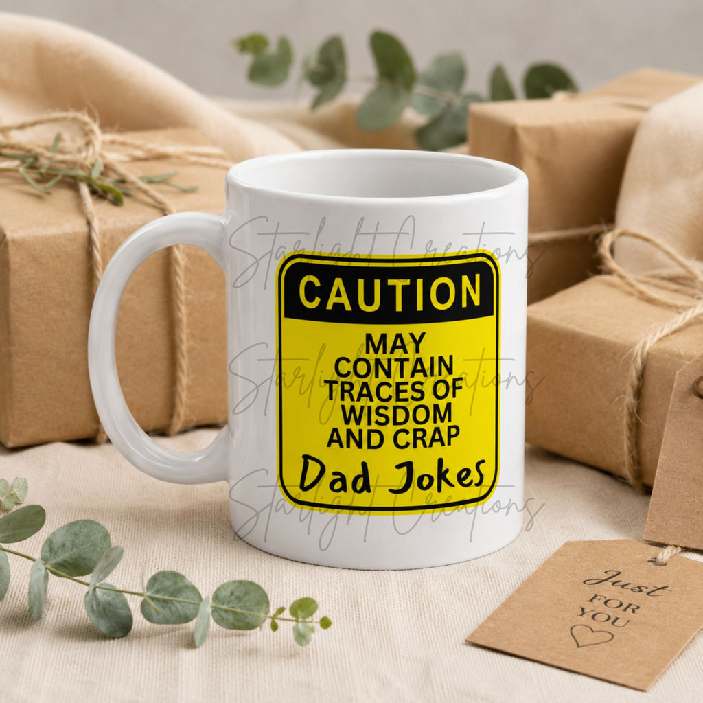 Funny Dad Joke Mug | 21 Funny Designs | 11oz Ceramic Gift Mug for Dad | Father's Day, Birthday & Christmas Gift